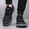 High Quality Mens Casual Leather Sneakers Antiskid Outdoor Walking Shoes Classic Lace-Up Breathable Thick Bottom Shoes