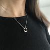 Серебряное колье с фианитами, вес изделия 3,88 гр (2209188)