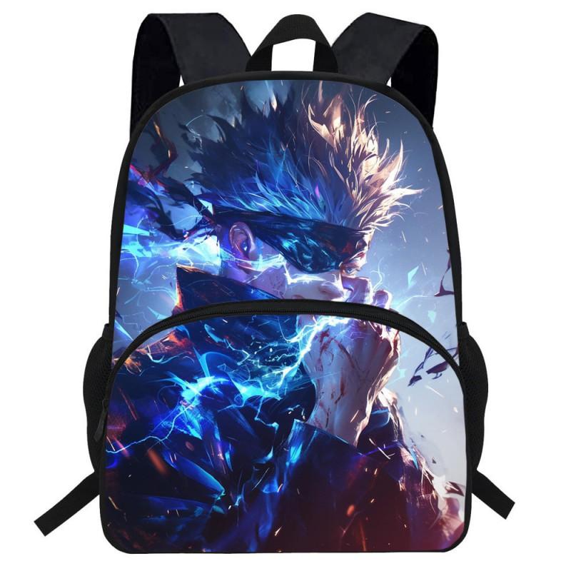 Kids Backpack School Use Anime Cartoon Design Large Capacity Oxford Fabric Bag With Ergonomic Back Support