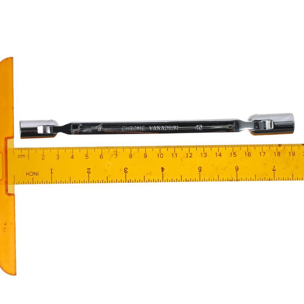 8mm × 10mm 12 Point Flexible Head Socket Wrench Shake Head Multifunctional Socket Wrench Worker