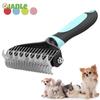 For Long Hair Pet Dog Comb Hair Removal Comb Pet Deshedding Brush Professional Removal Undercoat Pet Brush Rake Dematting Brush