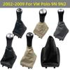 Для VW Polo 9N 9N2 2002 2003 2004 2005 2006 2007 2008 2009 2010 Sedan 5/6 Speed Gear Shift Knob Gaitor Leather Cover Bag Cover Case