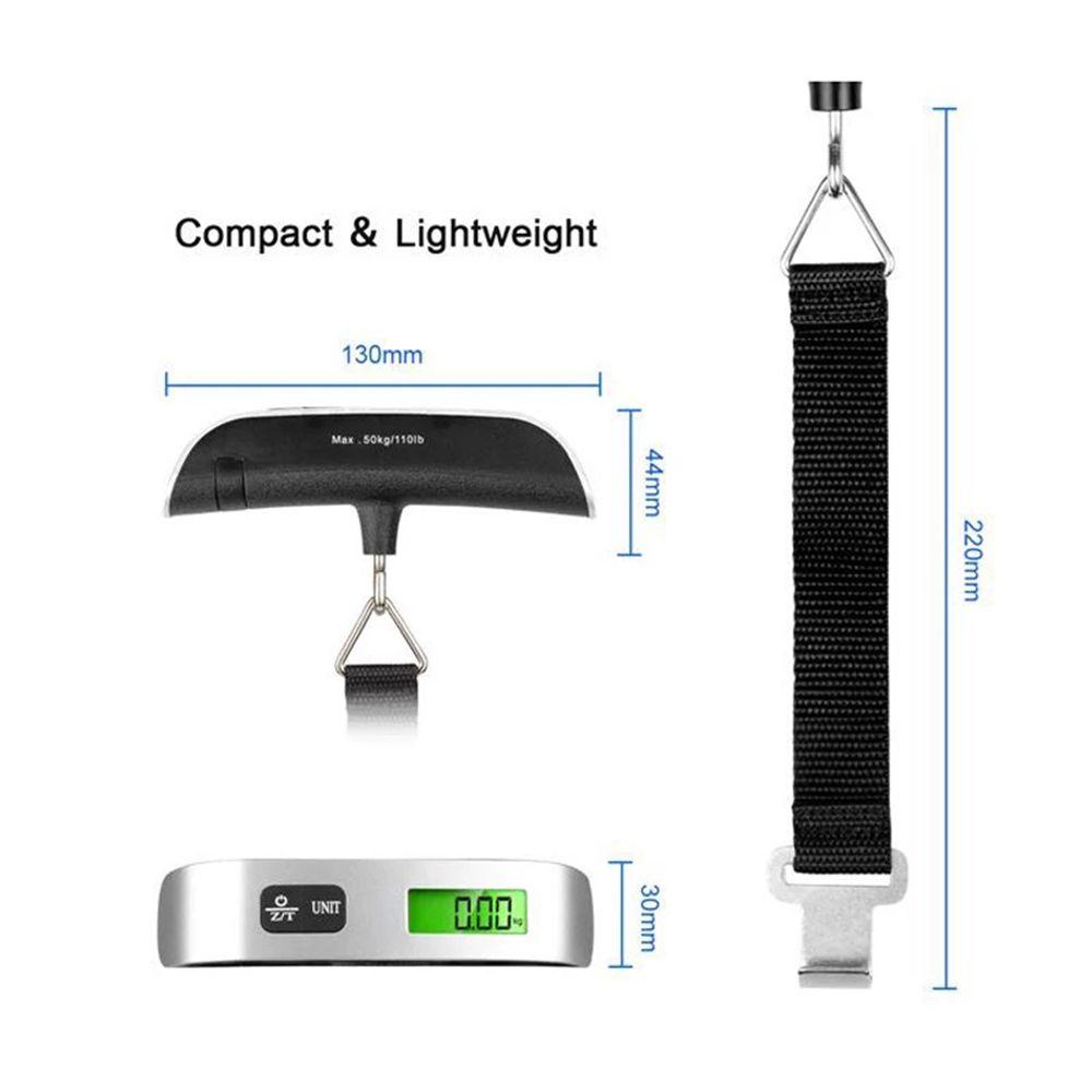 Portable Hanging 110lb/50kg Luggage Scale Digital Scale Baggage Bag Weight Balance Tool Electronic