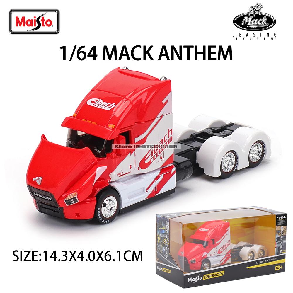 XOM4 Maisto 1:64 International Mercedes-Benz MACK Anthem Trailer model simulation car model alloy car toy male collection gift