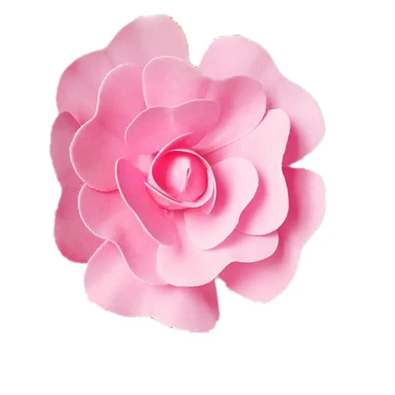 Large Rose PE Foam Flowers Wedding Flower Wall Backdrops Decor Nursery Wall Decor Fleur Artificielle Mariage Boda Rosa Flore