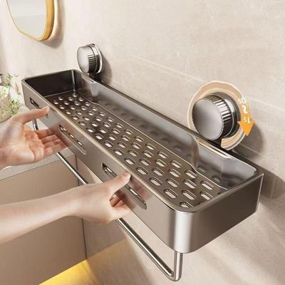 Простой в установке органайзер для душа на присосках - Сверхпрочная пластиковая настенная плавающая полка, устойчивая к ржавчине, с прочным клеем, для туалетных принадлежностей