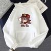 Толстовки Game Genshin Impact Hutao Printed Kawaii Hooded Women Fashion Pullover Sweatshirt Harajuku Unisex Oversize Hoodie