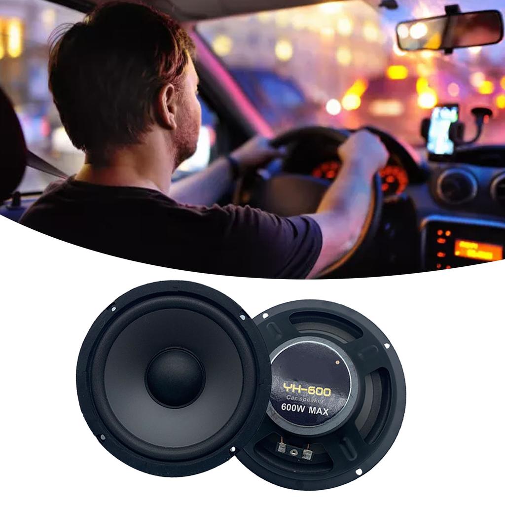 2 шт. коаксиальные колонки 6,5 дюйма универсальный аудио стерео музыкальный высокочувствительный динамик 600 Вт