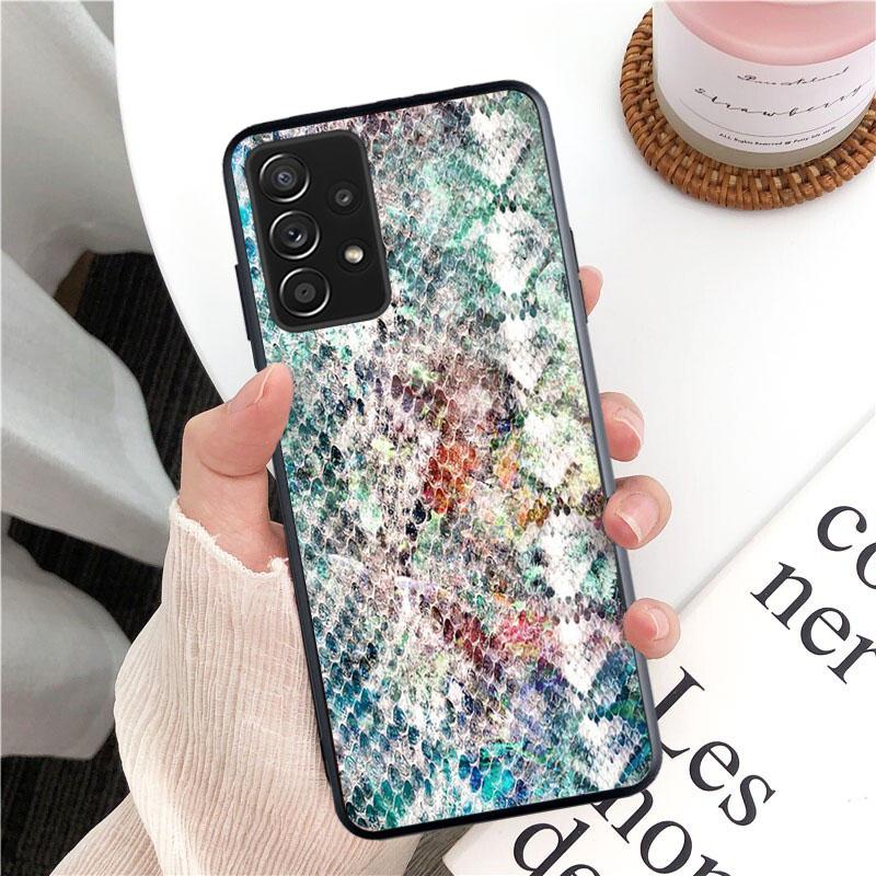 Чехол для телефона из змеиной кожи для Samsung Galaxy A13 A22 A12 A32 A71 A11 A21S A33 A52 A72 A51 A50 A70 A31 M31