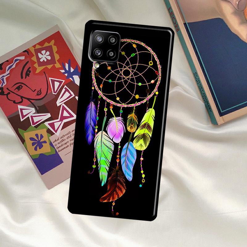 Ретро Ловец снов с перьями для Samsung Galaxy A56 A36 A06 A13 A53 A32 A12 A22 A52 A35 A26 A16 A55 A15 A54 A34 A14