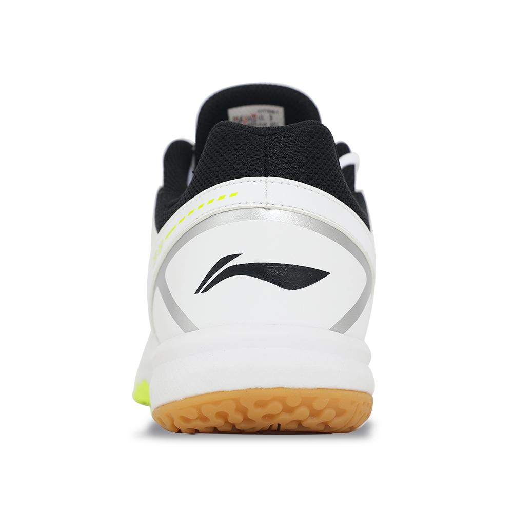 Кроссовки для бадминтона Li Ning Rubber Non-Slip, износостойкие, унисекс, цвет белый, черный, флуоресцентно-зеленый AYTT039-1