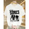 Мужская винтажная футболка с графикой группы The Sonics - Ретро-футболка Garage с надписью Savage Young Punk и изображениями участников группы, Повседневная, с коротким рукавом