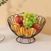 Simple Modern Iron Fruit Basket Fruit Container Bowl Home Creative Snacks Bread Storage Drain Basket Table Snacks Display Tray