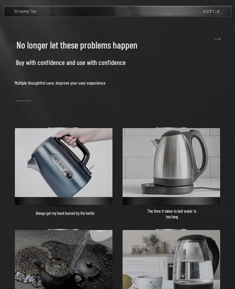 Электрический чайник Midea с высокой мощностью кипячения и ситечком для заварки, модель MK-PCE071