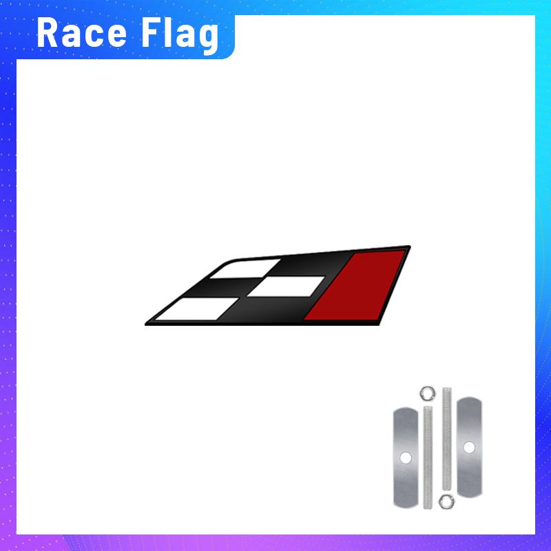 1PCS Metal zz41 Race Flag Logo For Seat Cupra Leon Ibiza Arona Exeo FR Altea Emblem Car Front Grill Rear Trunk Sticker Badge Styling