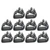 20 шт. Зажимы-держатели шланга стеклоочистителя автомобиля Пластиковые Долговечные Легкая установка Все типы автомобилей