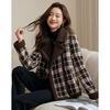 Women's Winter Coat with  Lamb Wool Plaid Clothes