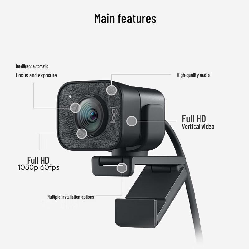 Logitech G StreamCam Full HD Live Streaming Webcam