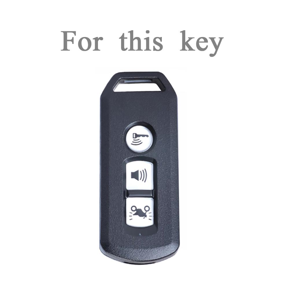 For Honda PCX Forza 300 Airblade 125 C125 Super Cub Scooter Vario 150 TPU 3 Buttons Car Key Case Smart Remote Control Fob Cover