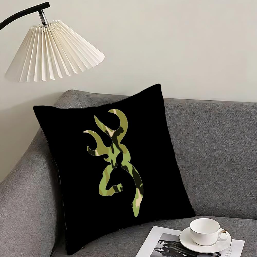 Cool BBrowningG Cushion Cover Pillowcase Ultra Soft Skin Friendly Fabric Cloud Like Comfort Concealed Zipper