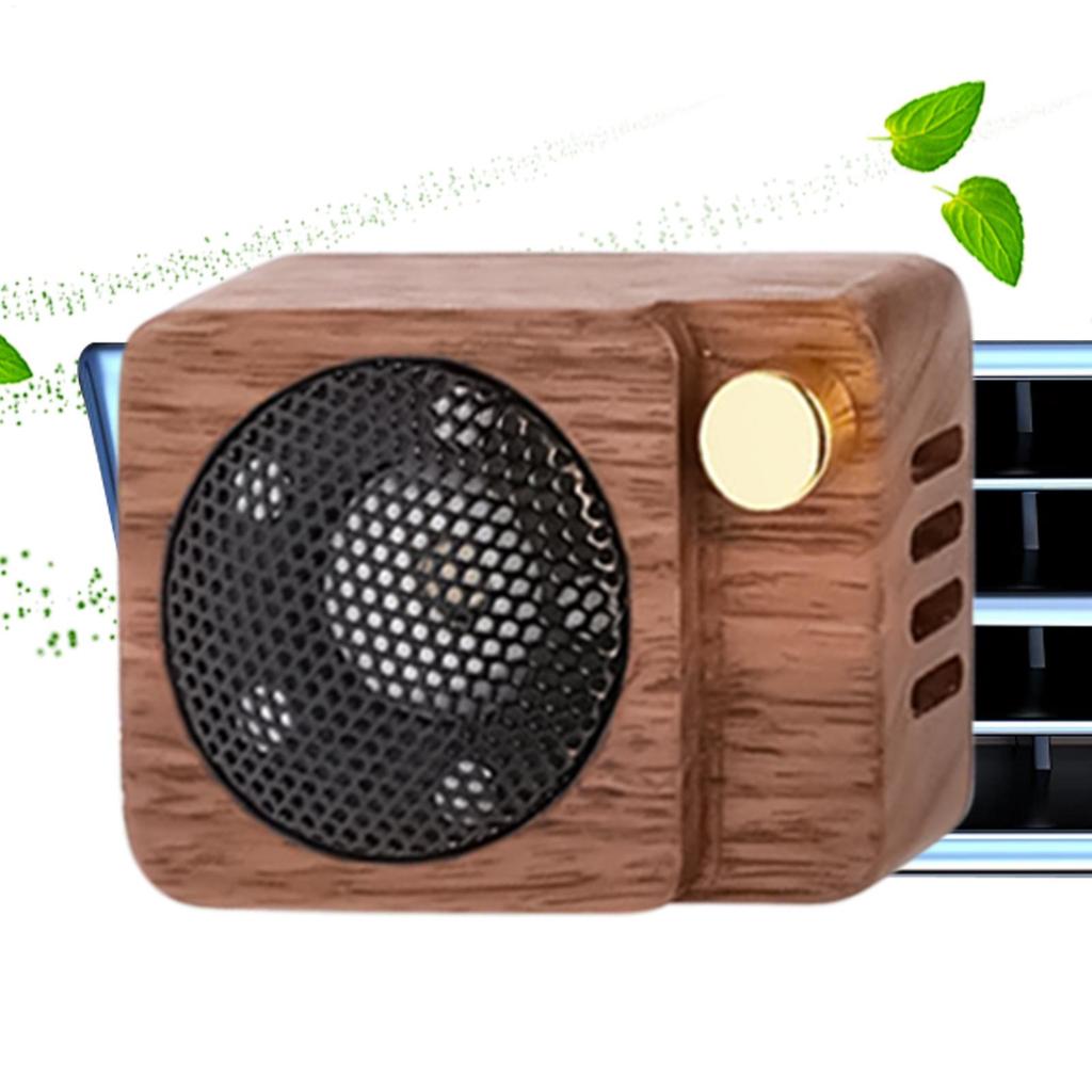 Маленький Ароматизатор для Динамика Стойкий Аромат Декорация Деревянный Динамик Вентилятор Воздуховыпускного Отверстия Креативные Автомобильные Духи Салонный Диффузор