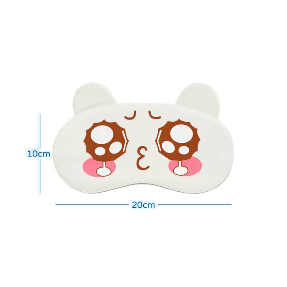 Animal Ear Plush Eye Mask Cartoon Eyes Sleeping Eyepatch Sleeping Eyeshade Nap Travel Supplies