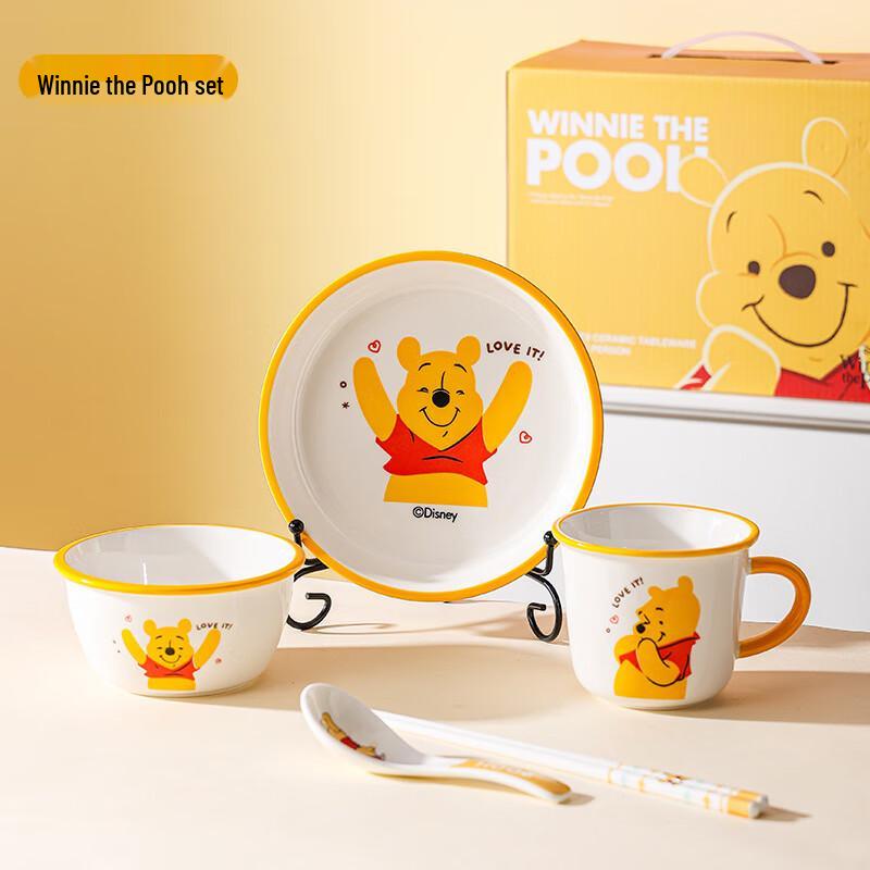 Детский керамический набор посуды Винни-Пух из 5 предметов