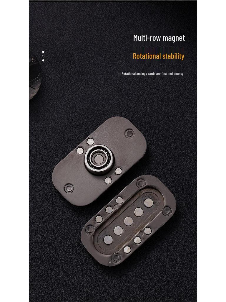 Карточный толкатель 'Сова' EDC Металлический спиннер с магнитным касанием для снятия стресса