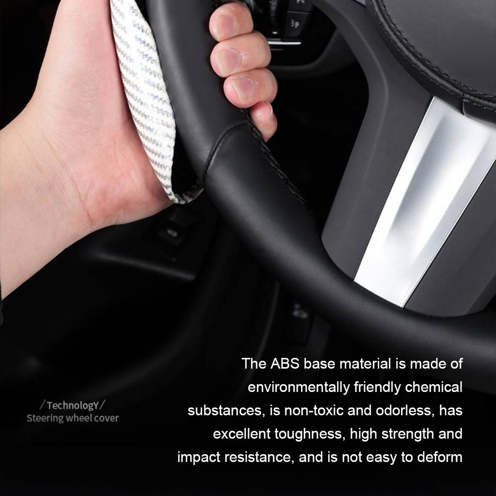 Environmentally Friendly ABS Base Automobile Steering Wheel Cover Odorless High Strength Impact