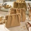 Outdoor Travel Carrying Bag Canvas Drawstring Storage Bag Heavy Duty Reusable Organizing Wear Resistant Utility Pouch Dust-proof Durable Container
