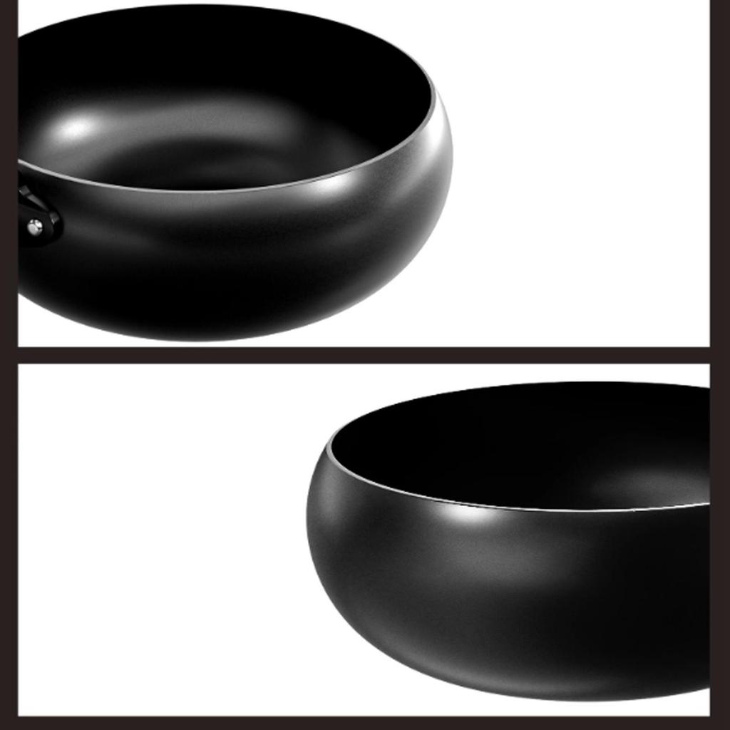 Чугунная сковорода с деревянной крышкой, сковорода для кипячения, индукционная плита, сковорода для жарки, китайский вок для кухни, отеля, дома, кемпинга