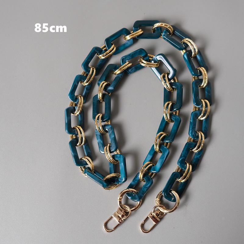 New Fashion Woman Handbag Accessory Metal Parts White Pearl Acrylic Resin Chain Luxury Strap Women Shoulder Cute Clutch Chains