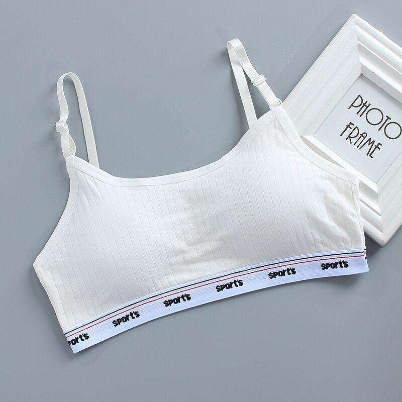 Хлопковое нижнее белье для девочек, топы, тренировочный бюстгальтер, нижнее белье для подростков 8-16 лет