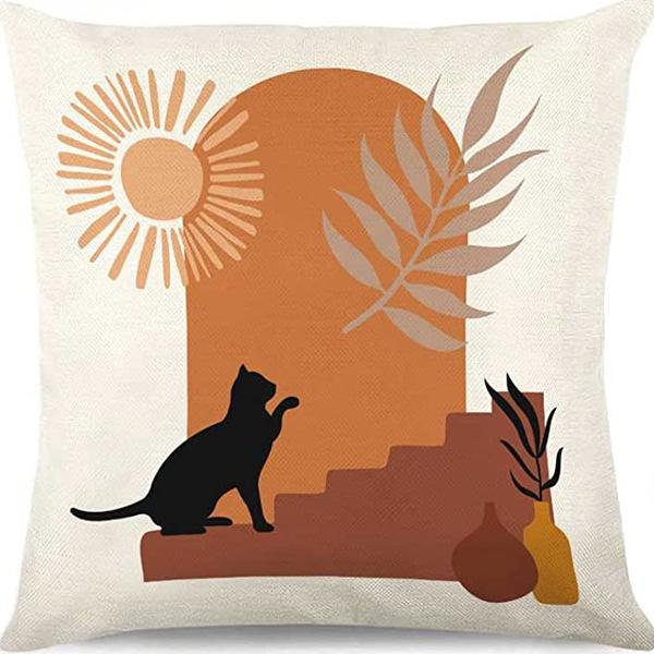 Абстрактная наволочка цвета Моранди, Минималистичная декоративная наволочка, Абстрактная эстетика, Подушка для дивана, Чехол для подушки