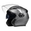 3/4 Motorcycle Helmet Men Women 3C Certified With LED Light Commuter Full Face Half Electric Scooter All Season