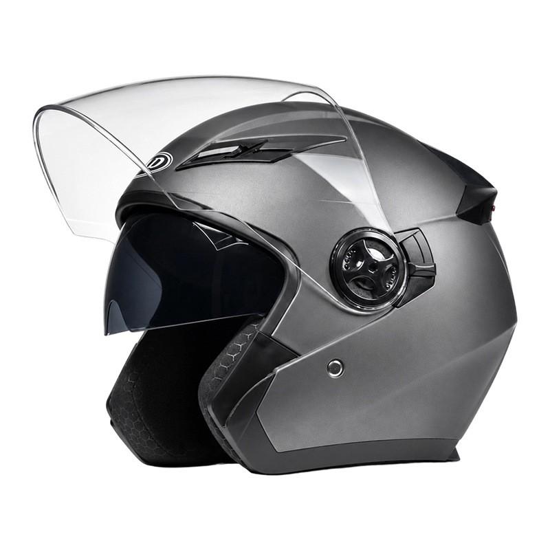 3/4 Motorcycle Helmet Men Women 3C Certified With LED Light Commuter Full Face Half Electric Scooter All Season