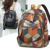 Женский рюкзак с цветными блоками, многофункциональная сумка через плечо, многоцелевой дорожный рюкзак