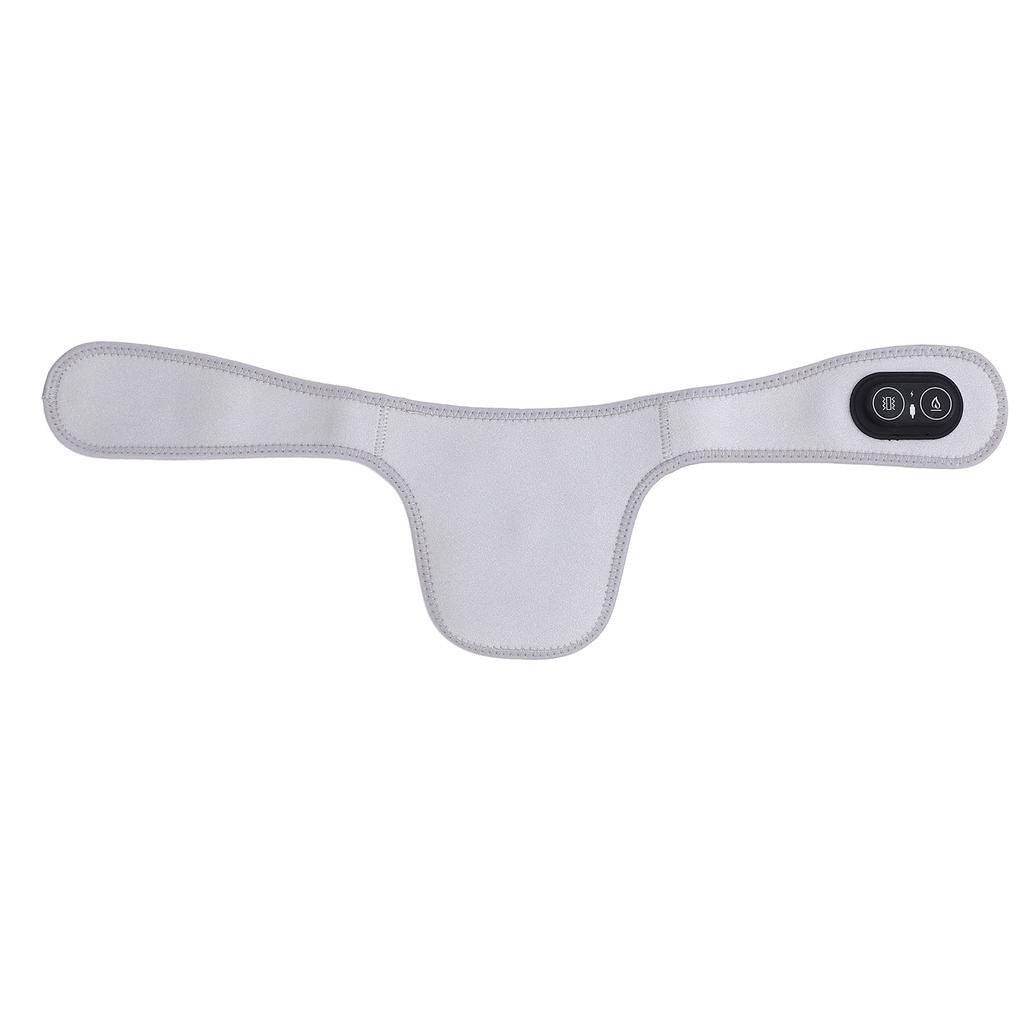 Neck Heating Pad Portable Electric Heated Wrap with Vibrating Hot Compress USB Plug in Grey