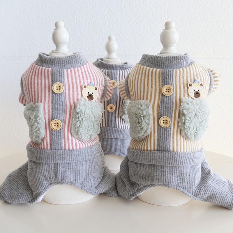 Petstyle Fleece Bodysuit Dogs Cats Winter Warm Pet Clothes XS-XL
