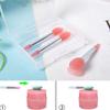 3Pcs Silicone Lip Balms Lip Mask Brush With Sucker Dust Cover Makeup Brushes