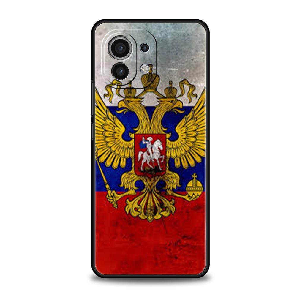 Чехол для телефона с российским флагом для Xiaomi Mi 17 15T 15 14 14T 13T 12T Pro 12 13 Lite 5G 11T Poco X6 X7 X5 Pro Мягкая крышка