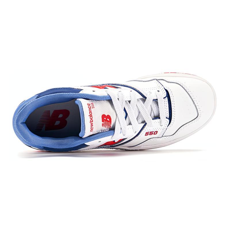 New Balance 550 Белый Настоящий Красный Атлантический Синий Кроссовки GS GSB550CH