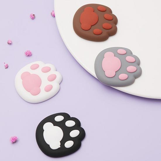 Cat Paw Doorknob Crash Pad Mute Cabinet Door Handle Lock Silencer Anti-Collision Pad Wall Protector Windproof Doorknob Pad Household Supplies