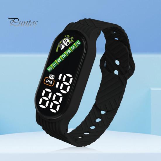 Fashion LED Sports Watch for Students Waterproof Multicolor Electronic Wristwatch with Soft Silicone Strap Stylish Gift for Men Women