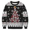 Christmas Tree Ugly Xmas Sweater Mens Sweatshirt Autumn Holiday Crewneck Sweatshirts Kawaii Cow Graphic Pullovers Unisex Tops