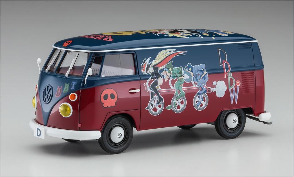 Hasegawa Time Bokan Series Yatterman Volkswagen Type 2 Delivery Van Doronbo Gang Plastic Model Kit SP597 1/24