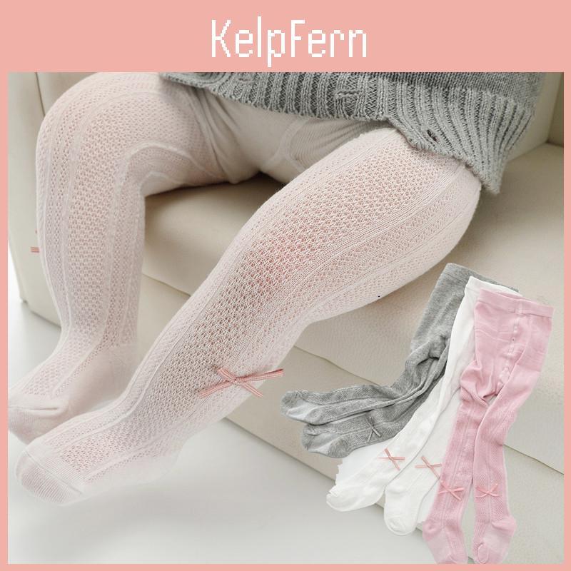 Bows Baby Tights Cute Girl Summer Spring Breathable Mesh Pantyhose Solid Color Princess Infant Toddler Stockings