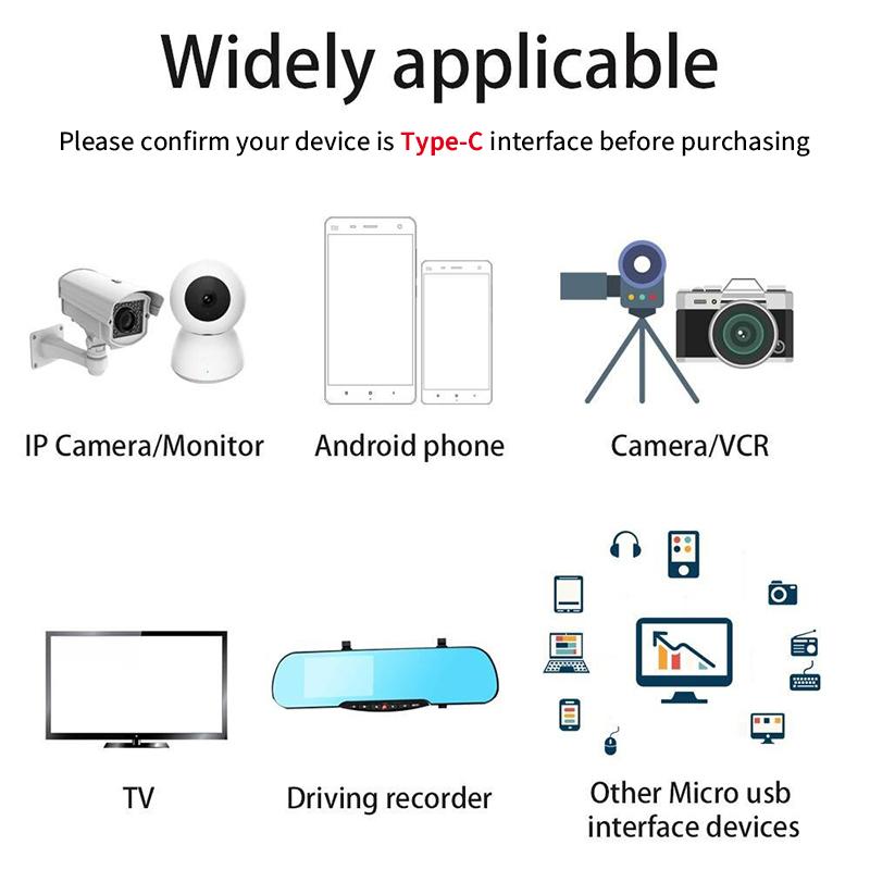 Сверхдлинный кабель для зарядки Type-C подходит для мониторинга принтера видеорегистратора. Удлиненный USB-кабель питания 3 м 5 м 10 м