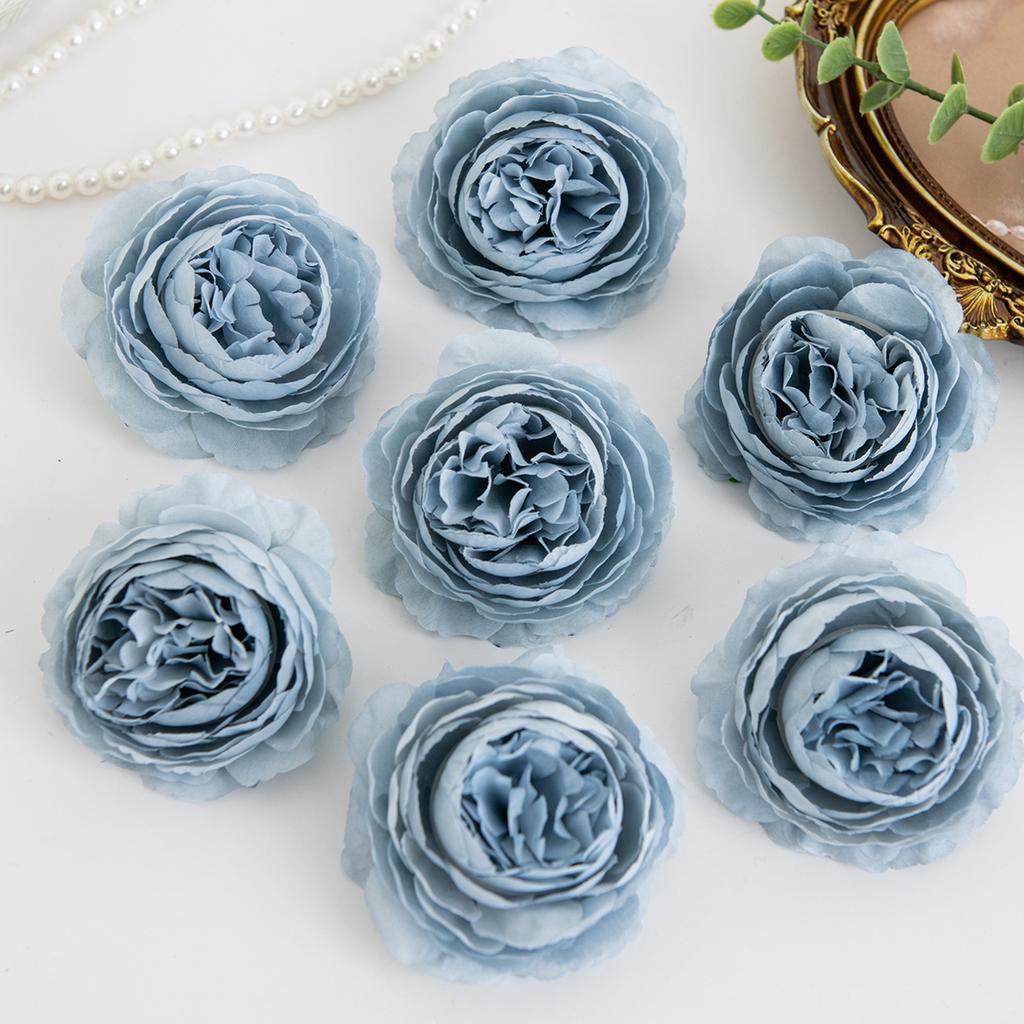 Artificial flower Silk peony Stem combination Outdoor Courtyard Wedding Bridal bouquet Home Room holiday wreathDiy box Decoratio
