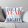 Hell Yeah Damn Right Ole Miss Square Pillowcase Polyester Linen Velvet Creative Zip Decor Car Cushion Cover